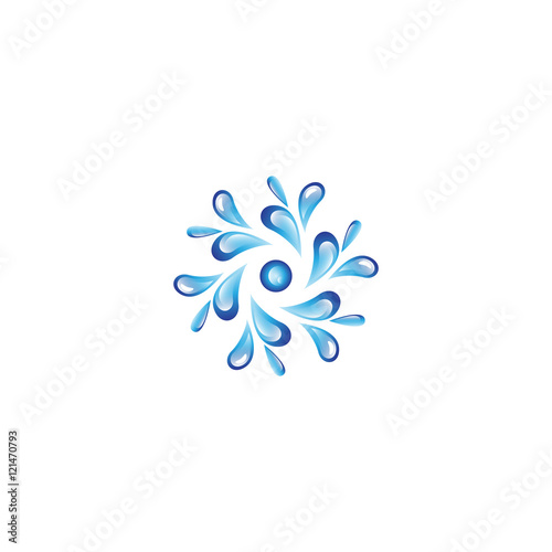 Water Drop Icon - Isolated On White Background. Vector Illustration  Graphic Design. For Web  Websites  Print Material