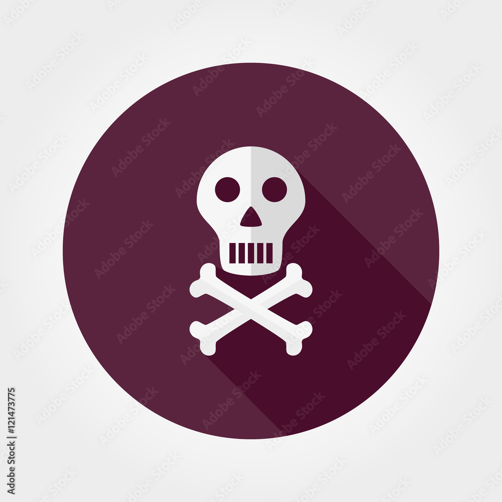 Skull with crossed bones. Skull with crossed bones.