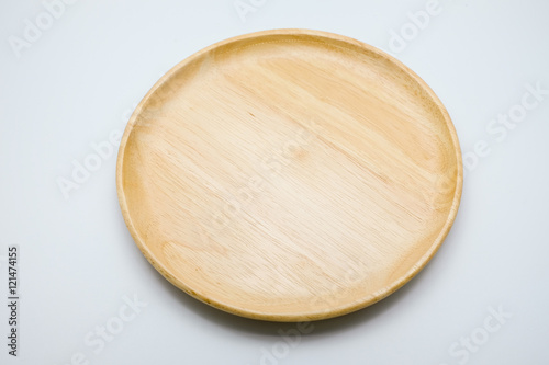 Wooden Kitchen on white background