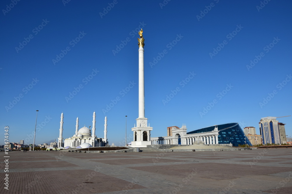 Independence Square in Astana, capital of Kazakhstan