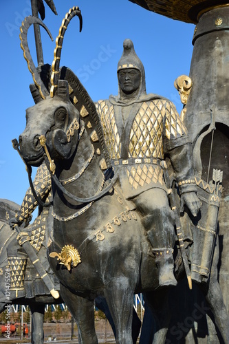 Street sculpture in Astana, capital of Kazakhstan