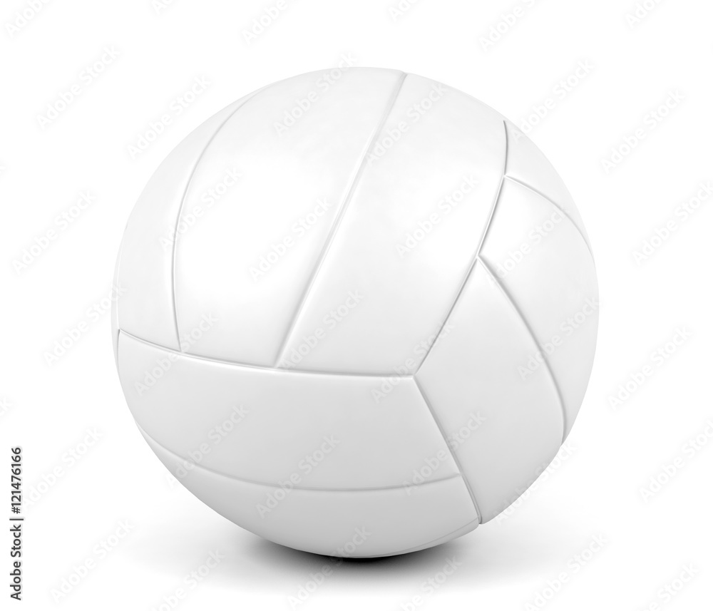 Volleyball ball isolated on white background Stock Illustration | Adobe ...