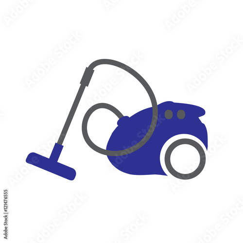 clear house vacum isolated 