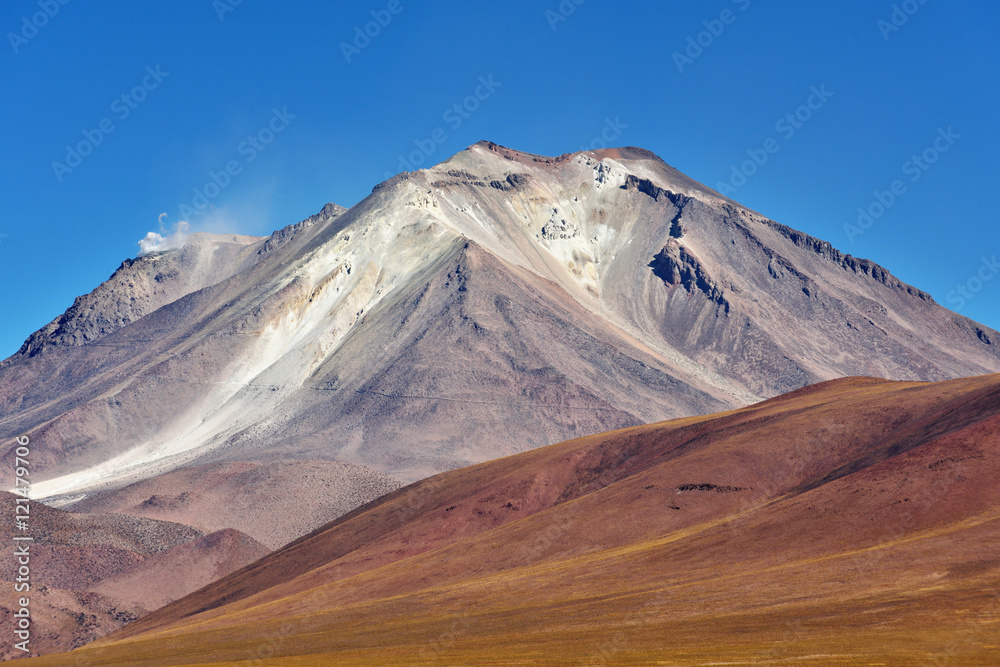 Ollague or Ullawi is a massive andesite stratovolcano