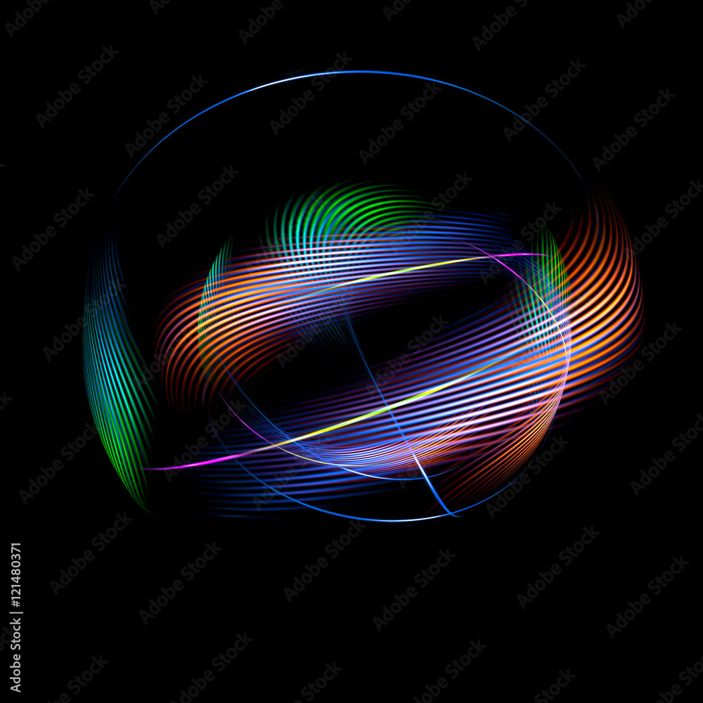 Abstract ring background. Glowing spiral. The energy flow tunnel. shine round frame with light circles light effect. glowing cover. Space for message. Light sphere. Atom power.