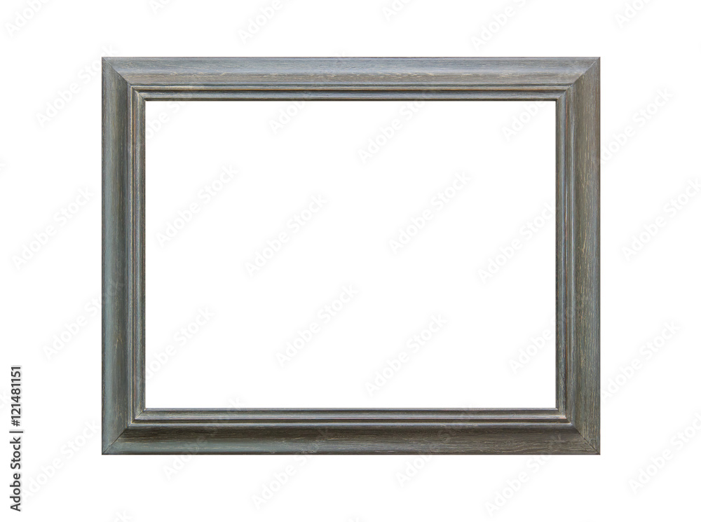 Ornamented wood empty picture frame Isolated on white background Ornamented wood empty picture frame Isolated on white background