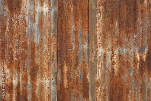 Highly Rusted, Corrugated Metal