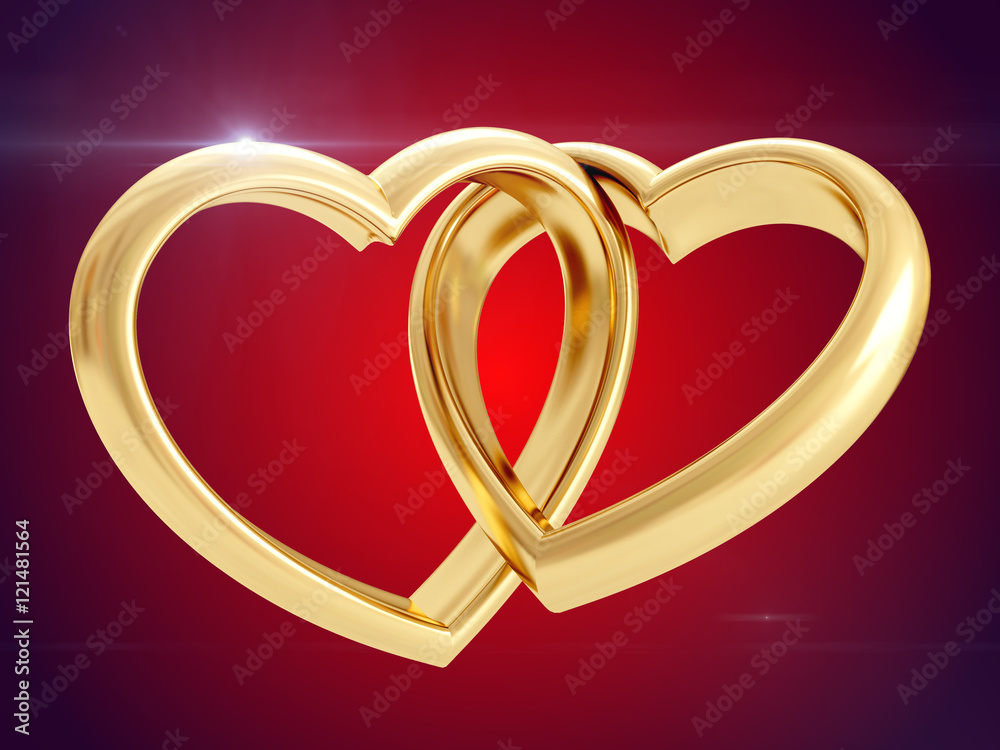 Wedding rings. 3D rendering Wedding rings. 3D rendering