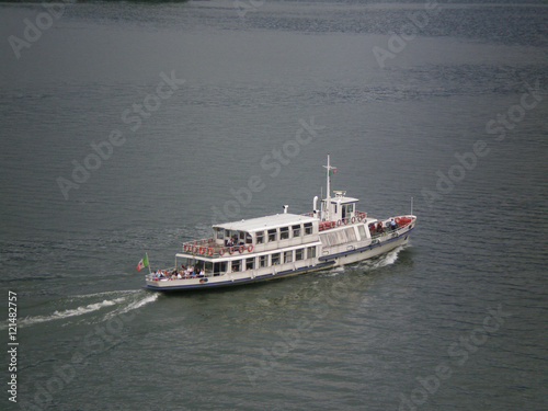 Ship on the lake maggiore