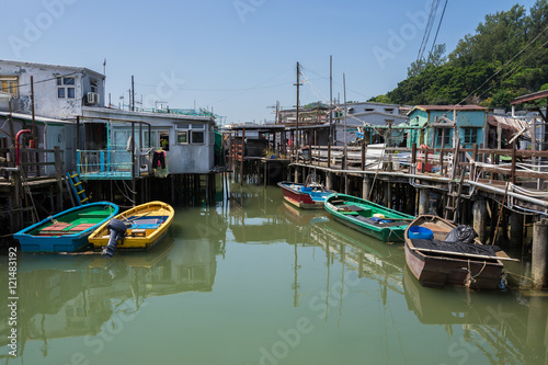 Tai O Fishing Village (大澳漁村) in Hong Kong, China