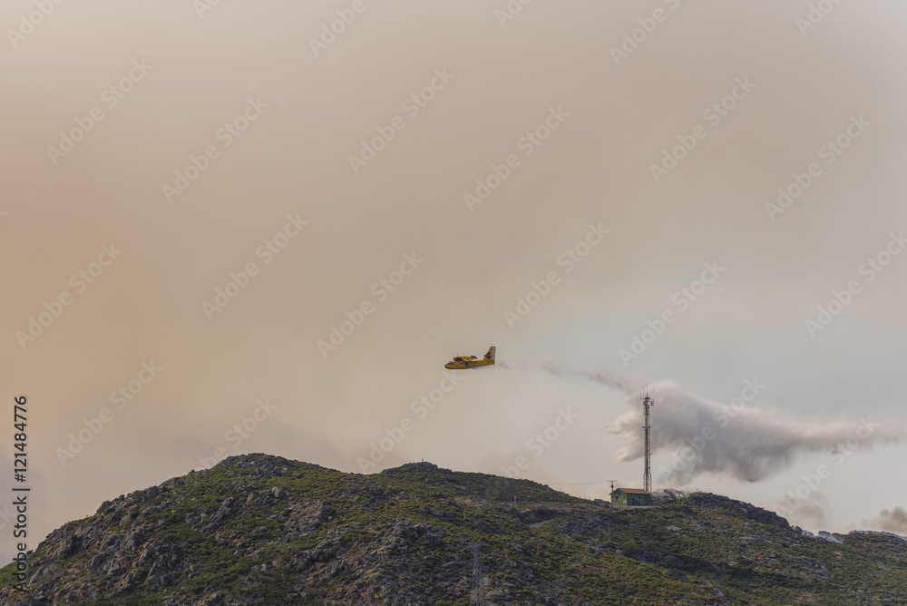Fototapeta premium Extinción de incendios.