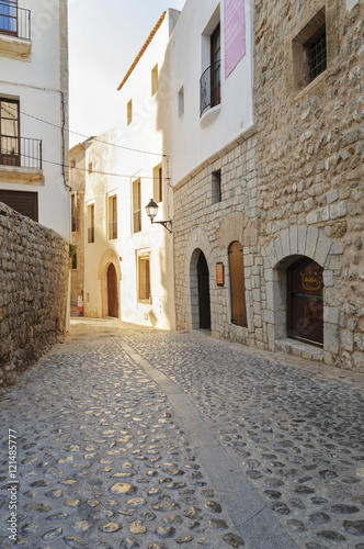 empty street in the old town © chok1234567