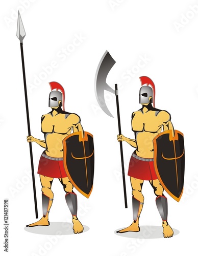 medieval knight with sword