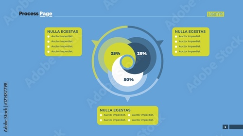 Venn Diagram with Three Options Template photo