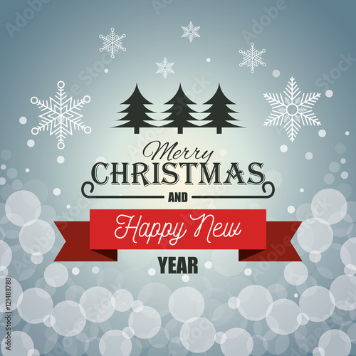 card merry christmas new year red banner graphic vector illustration eps 10