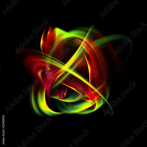 Abstract ring background with luminous swirling backdrop. Glowing spiral. The energy flow tunnel. Shine round frame with light circles light effect. Glowing cover. Space for your message.