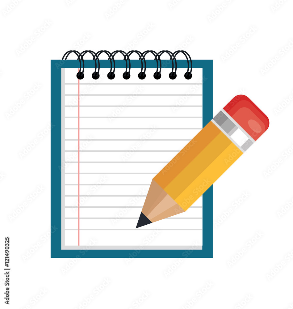 cartoon notepad pencil icon graphic isolated vector illustration eps 10 cartoon notepad pencil icon graphic isolated vector illustration eps 10
