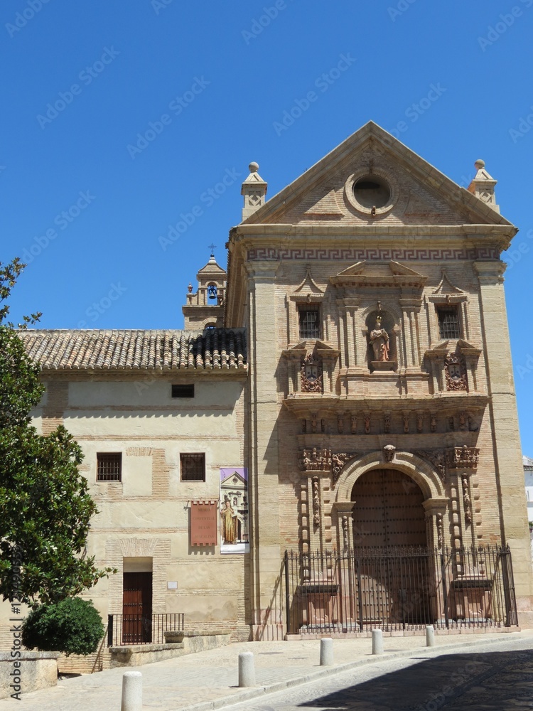 Espagne - Andalousie - Antequera -  Musée des Descalzas,  et église San José