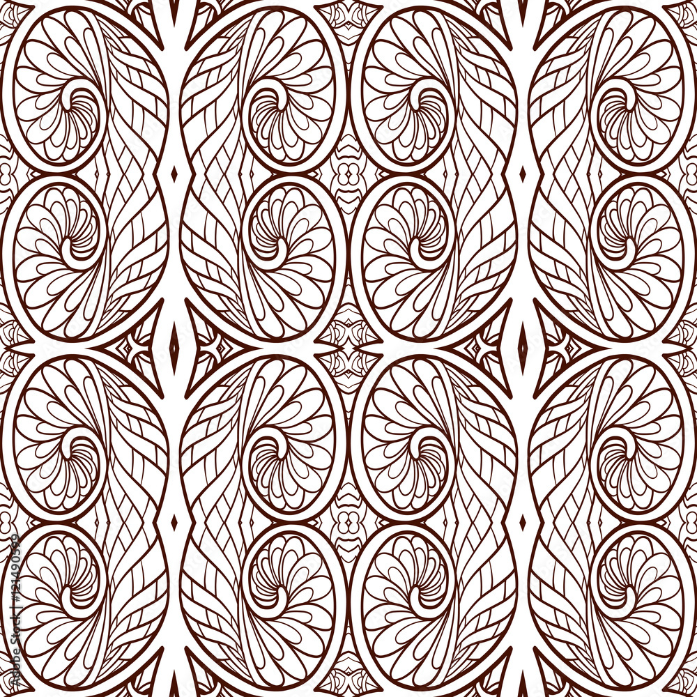 Ornamental Tribal Seamless pattern. Ornamental Tribal Seamless pattern.