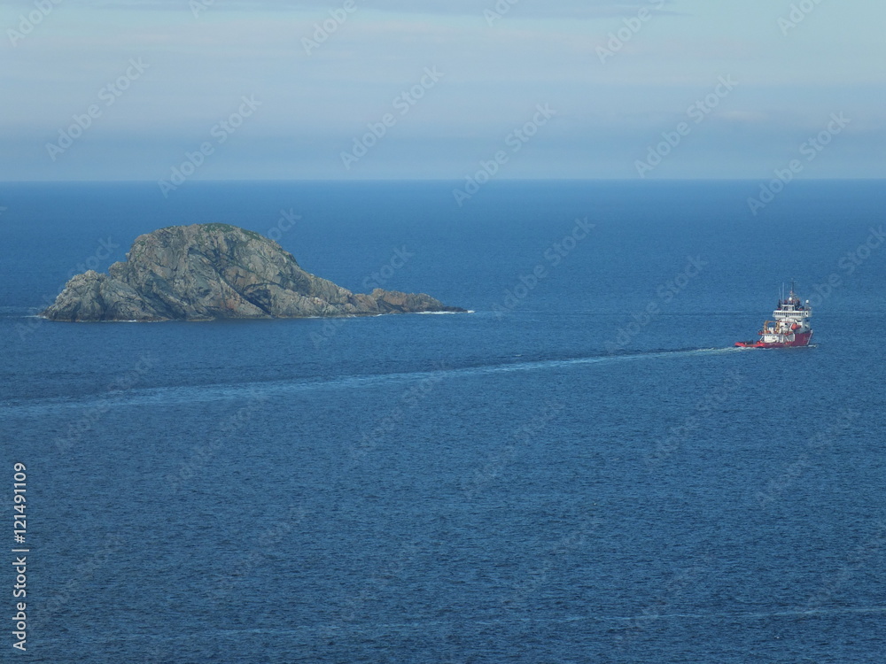 Island and Boat