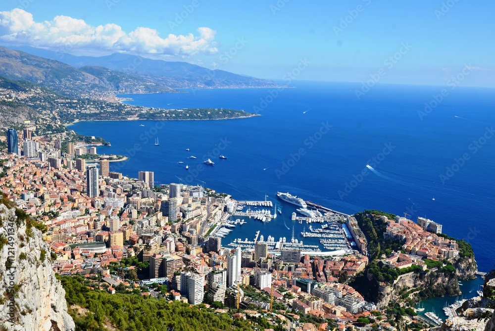 Fototapeta premium Littoral et Baies de Monaco à l'Italie, 2016