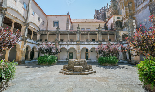 Cloister in Convento de Cristo, Tomar, Portugal 