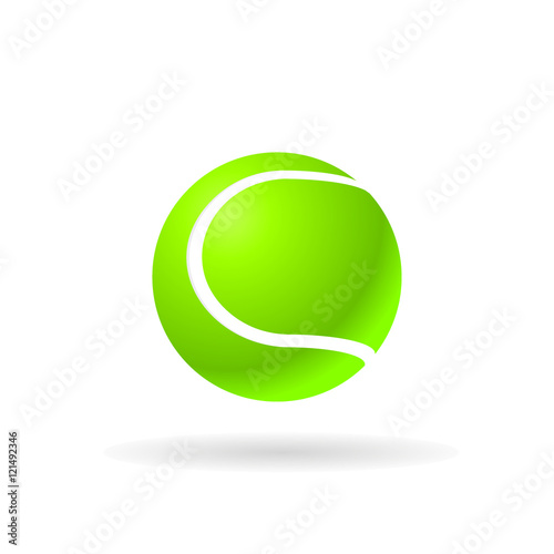 Lime tennis ball.