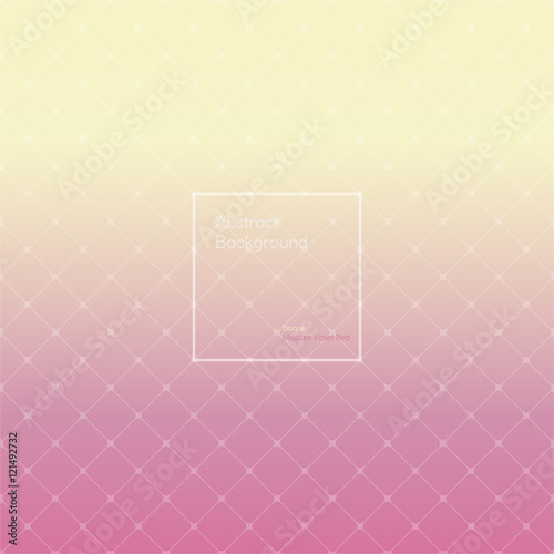 Gradient bisque and medium violet red colored triangle polygon pattern vintage background. Abstract geometrical background made up with triangular and rhombus shapes. Brochure, poster, design.