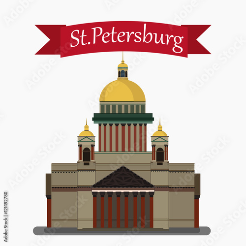 Vector illustration of Isaac's Cathedral