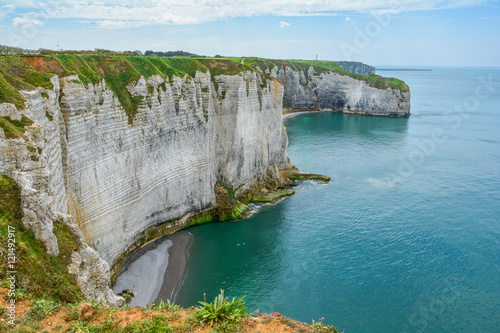 The cliffs of Etretat, Alabaster coast, Normandy, France