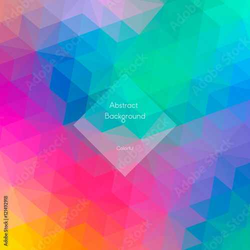 Background of geometric shapes. Triangle colorful pattern. Vector illustration. background with place for your text