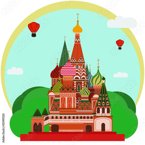 Vector Illustration of St. Basil's Cathedral