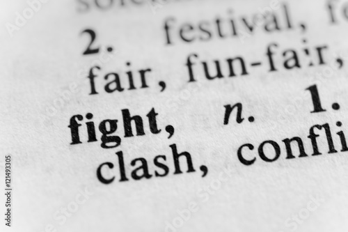 Принти на полотні Fight