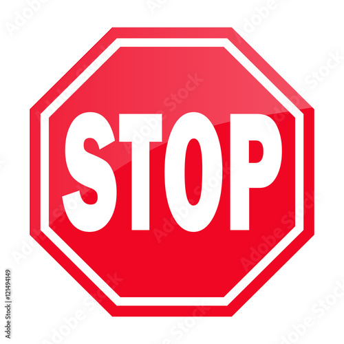 Stop Schild Rot Simpel