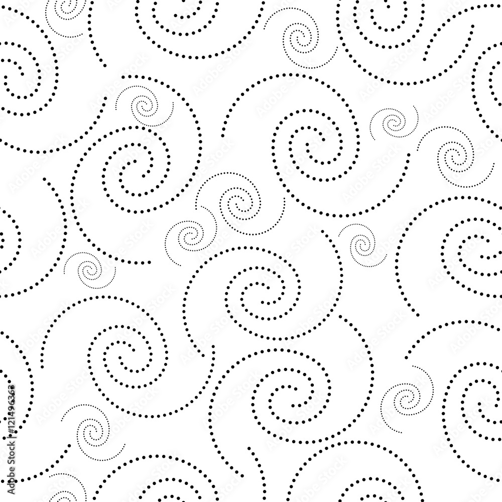 Spiral circle pattern