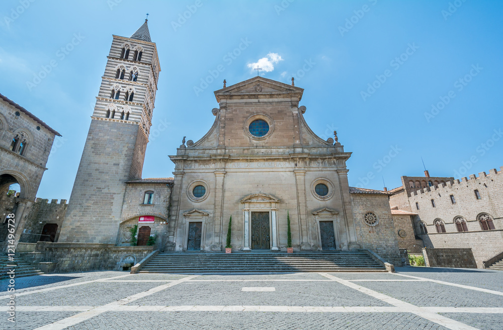 Viterbo Cathedral, Saint Pellegrino District, Viterbo, Lazio (Italy)