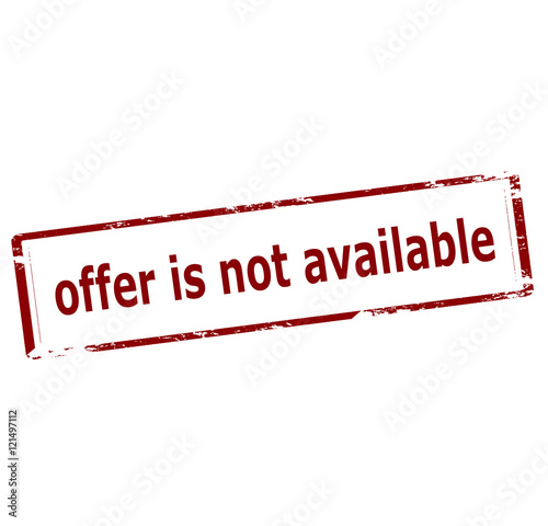 Offer is not available