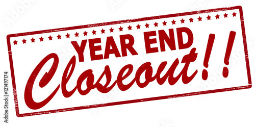 Year end closeout