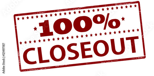 One hundred percent closoeut