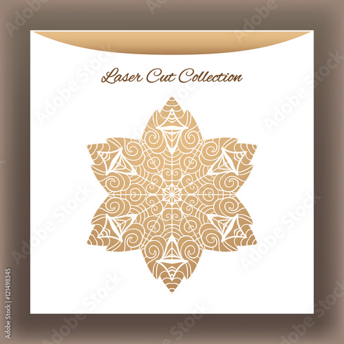Laser cat decorative mandala от white envelope.