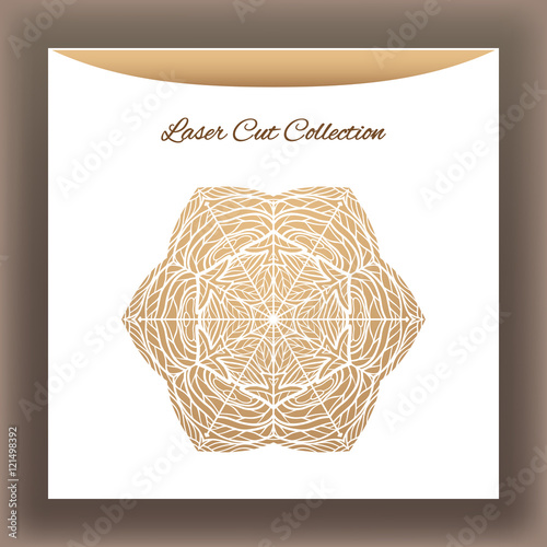 Laser cat decorative mandala от white envelope.