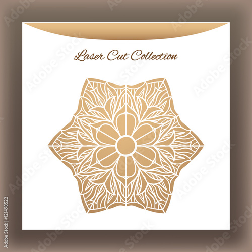 Laser cat decorative mandala от white envelope.