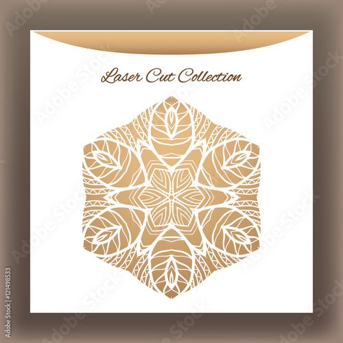 Laser cat decorative mandala от white envelope.