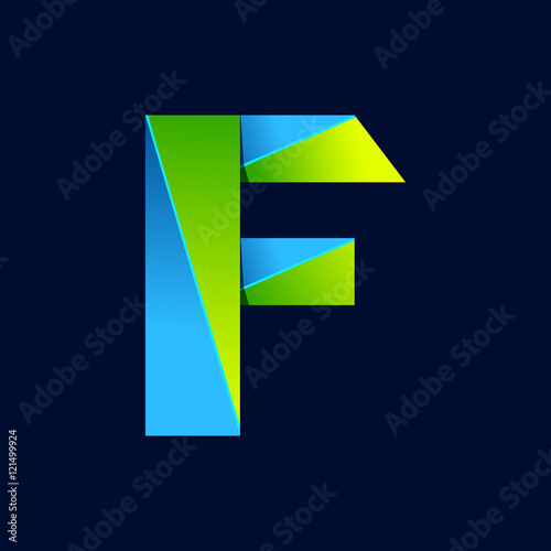 F letter line colorful logo. Abstract trendy green and blue vector design template elements for your application or corporate identity. Free Download F letter line colorful logo. Abstract trendy green and blue vector design template elements for your application or corporate identity. - GFXLoad