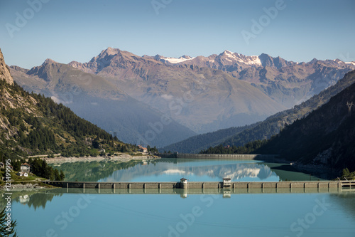 Avio lakes and dam in Tem    valcamonica  Italy