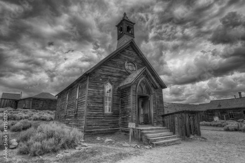 Old Methodist Church in Bodie Ghost Town, Bodie, California