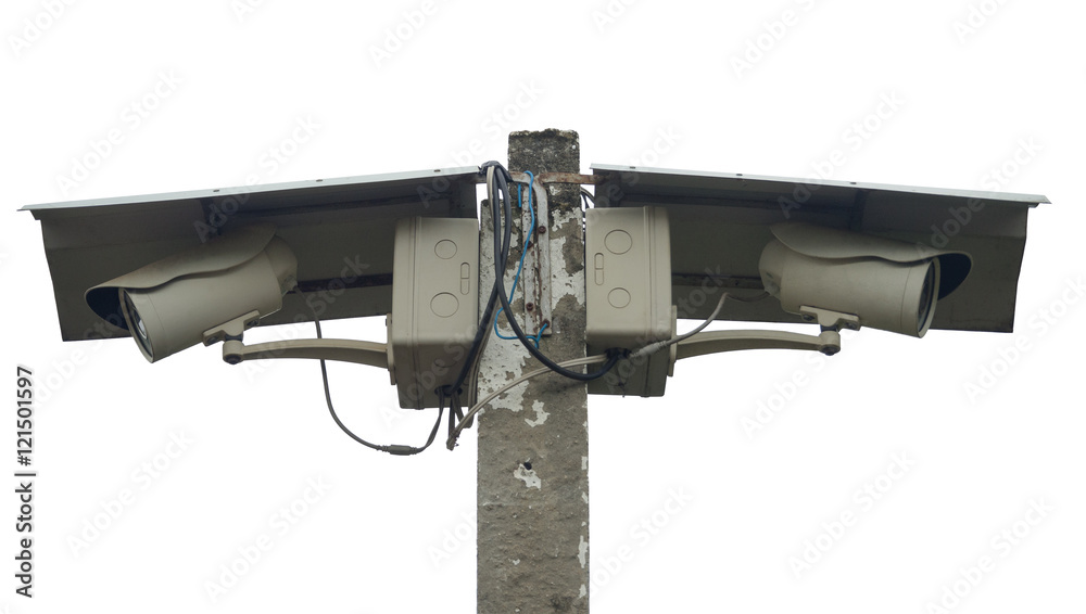 custom made wallpaper toronto digitalTwo Closed Circuit Televisions (CCTV) / Cameras mounted on a con