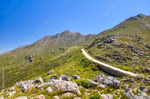 Quadro em tela Panorama shot of Swartberg Pass road - Little Karoo area near Oudtshoorn, Western Cape Province, South Africa