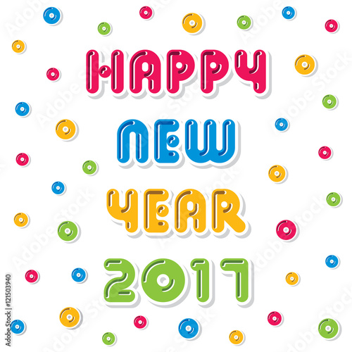 happy new year 2017 design