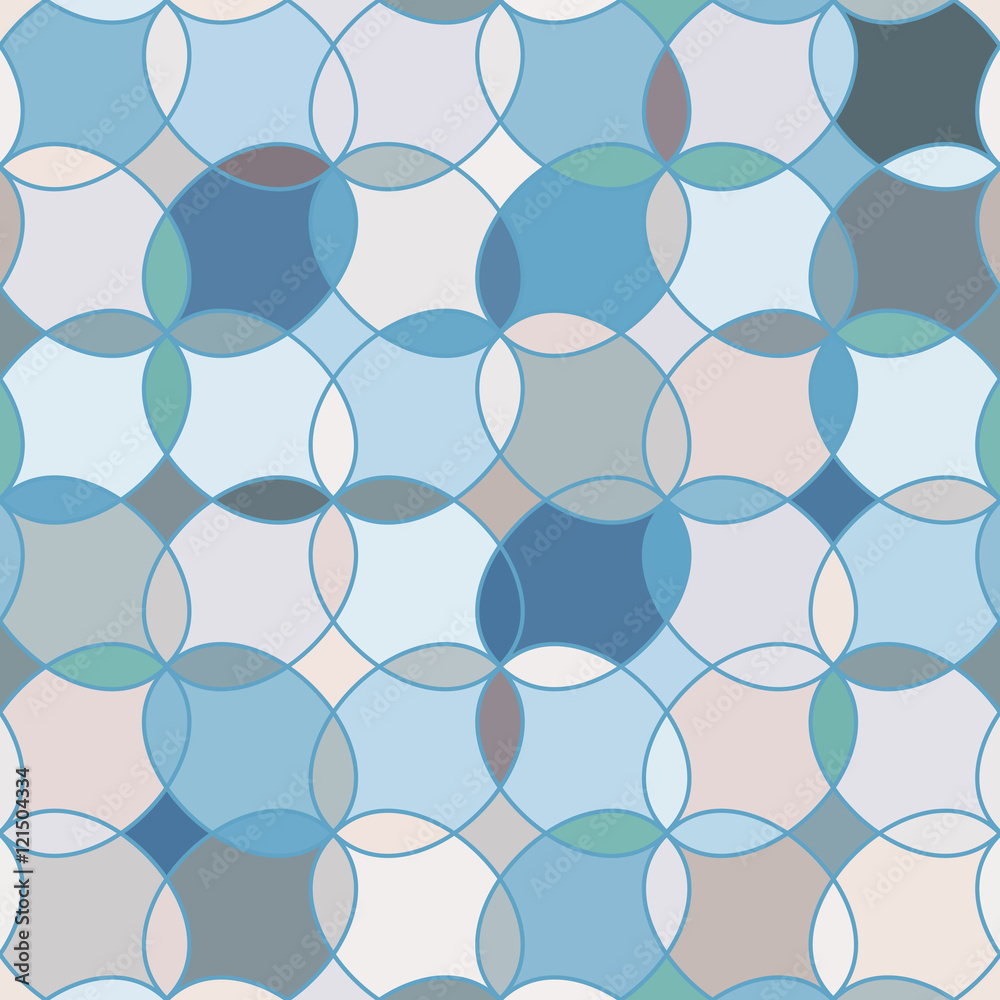 Seamless pattern with stained glass ornament Seamless pattern with stained glass ornament